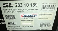 VW Golf 7/Seat Leon/Skoda Octavia A7 12-19 Комплект пружин ST с занижением -30мм