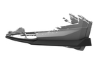 Skoda Kodiaq (Facelift) 2021- Накладка на передний бампер Carbon Look глянец