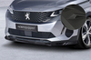 Peugeot 3008 20- Накладка на передний бампер Carbon look матовая