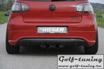 VW Golf 5 GTI Диффузор для заднего бампера R-Look Carbon Look