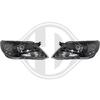 VW Tiguan 07-11 Фары Devil eyes, Dayline черные
