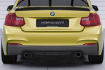 BMW 2er F22/F23 M-Paket 13-21 Накладка на задний бампер Carbon look матовая