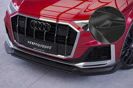 Audi Q7 S-Line 19- Накладка на передний бампер глянцевая