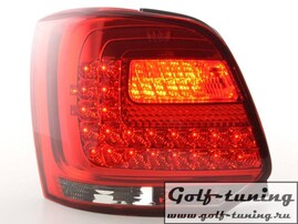VW Polo 6R Фонари светодиодные, красно-тонированные