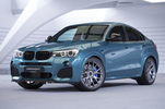 BMW X4 (F26) M-Paket 14- Накладка переднего бампера Carbon look матовая