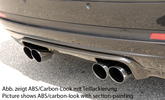 BMW E46 Купе/кабрио 02- Накладка на задний бампер M3-Look Carbon Look