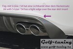 Audi A4 B8 07-11 Седан/Универсал Диффузор для заднего бампера Carbon Look