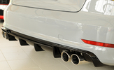 Audi A3 8V Седан/Кабрио 12-16 Накладка на задний бампер/диффузор глянцевая