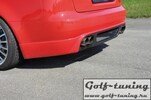 Audi A4 B7 04-08 Накладка на задний бампер carbon look