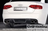 Audi A4/S4 B8 07-11 Диффузор для заднего бампера черный