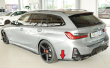 BMW 3-series G20/G21 Facelift 22- Накладки на задний бампер глянцевые