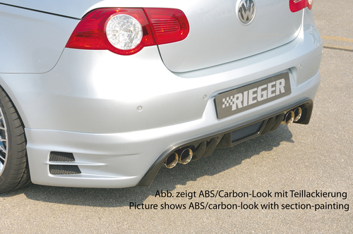 VW Eos 1F 06-10 Накладка на задний бампер Carbon Look