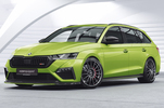 Skoda Octavia 4 RS/RS-Plus 20- Сплиттер центральный под покраску для накладки на передний бампер CSL624