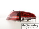 VW Golf 7 12-17 Фонари светодиодные, красно-белые