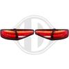 AUDI A4 B8 11-15 Седан Фонари lightbar design с бегающим поворотником красные