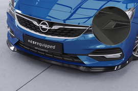 Opel Astra K 19-21 Накладка переднего бампера Carbon look матовая