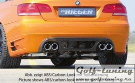 BMW E92/E93 06-10 335I Накладка на задний бампер Carbon Look