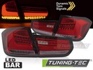 BMW F30 11-15 Фонари lightbar design с бегающим поворотником красно-белые