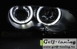 BMW E46 99-03 Купе/Кабрио Фары с LED ангельскими глазками черные