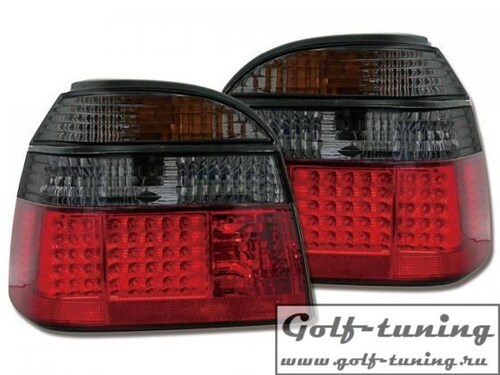 VW Golf 3 Фонари светодиодные, красно-тонированные