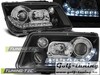 VW Bora 98-05 Фары Devil eyes, Dayline черные