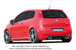 Fiat Grande Punto 05- Накладки на пороги Carbon Look
