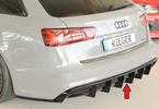 Audi A6 4G/C7 14-18 Диффузор для заднего S Line бампера глянцевый