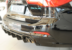Ford Focus 4 Универсал ST/ST Line 18- Накладка на задний бампер/диффузор глянцевая