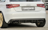 Audi A3 8V 12-16 3/5Дв Диффузор для заднего бампера carbon look