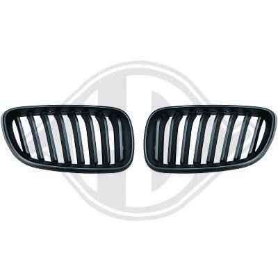 BMW F22/23 13-17 Решетки радиатора (ноздри) черные