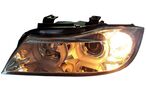 BMW E90/E91 05-08 Фары с Led ангельскими глазками под ксенон хром