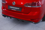 VW Golf 7 Универсал GTD 17-20 Накладка на задний бампер Carbon look матовая