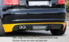 Audi A3 8P 08-12 3Дв Диффузор для заднего бампера carbon look