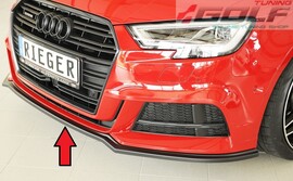 Audi A3 8V 16-19 Накладка на S-Line передний бампер/сплиттер