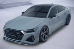 Audi RS6/RS7 19- Накладка переднего бампера Carbon look матовая