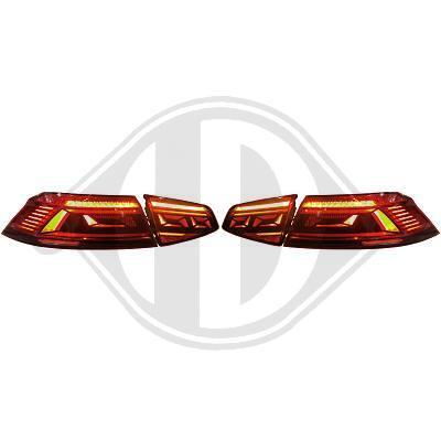 VW Passat B8 Седан 14-19 Фонари светодиодные, красные