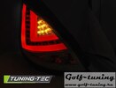 Ford Fiesta MK7 12-15 Хэтчбэк Фонари Led bar светодиодные, красно-тонированные