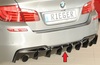 BMW F10 10-17 Диффузор глянцевый для заднего M-Sport-package бампера