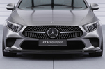 Mercedes Benz CLS (C257) 18- Накладка переднего бампера Carbon look матовая