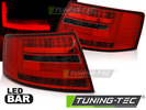 AUDI A6 C6 Седан 04-08 Фонари led bar красно-тонированные