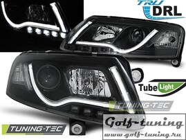 Audi A6 4F 04-08 Фары Led Tube Lights черные