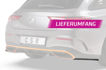 Mercedes Benz CLA X118 AMG-Line 19- Накладка на задний бампер/диффузор Carbon look