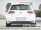 VW Golf 7 12-17 Диффузор для заднего бампера carbon look