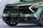 Kia Sportage 21- Накладка на передний бампер Carbon look