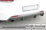VW Scirocco 08-17 Диффузор для заднего бампера черный