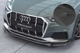 Audi A6 C8 универсал Allroad 19- Накладка на передний бампер матовая
