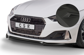 Audi A5 19- Накладка переднего бампера Carbon look матовая