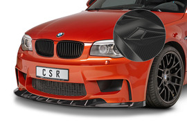 BMW 1er E82 M Coupe 11-12 Накладка на передний бампер Carbon Look