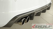 Audi A3 8V 12-16 Накладка на задний бампер/диффузор carbon look