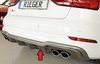 Audi S3 8V Седан/Кабрио 16-19 Накладка на задний бампер/диффузор carbon look